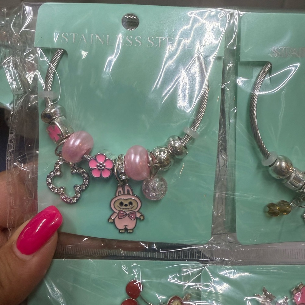 Pink Charm Bracelet for Kids